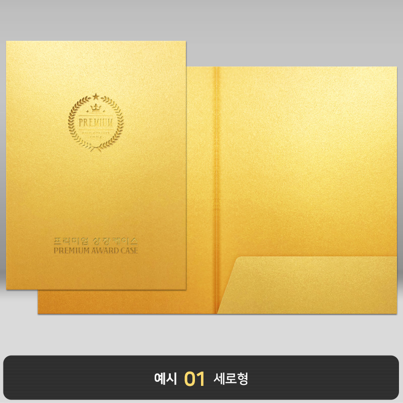 종이상장케이스_골드펄_한쪽포켓형 JH09