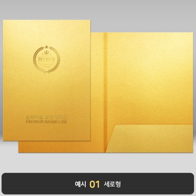 종이상장케이스_골드펄_한쪽포켓형 JH09
