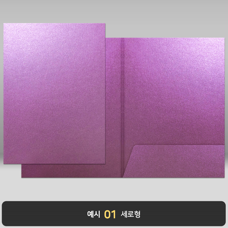 종이상장케이스_퍼플펄_한쪽포켓형 JH13