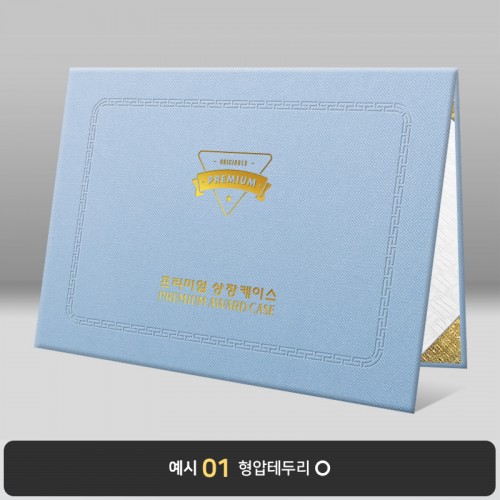 스카이 엠보패턴 상장케이스 노트북형 A50