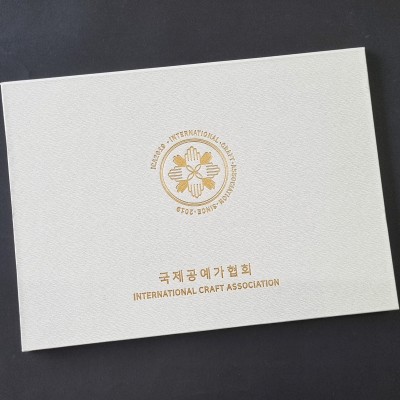 크림 나뭇결패턴 상장케이스 노트북형 SC000742