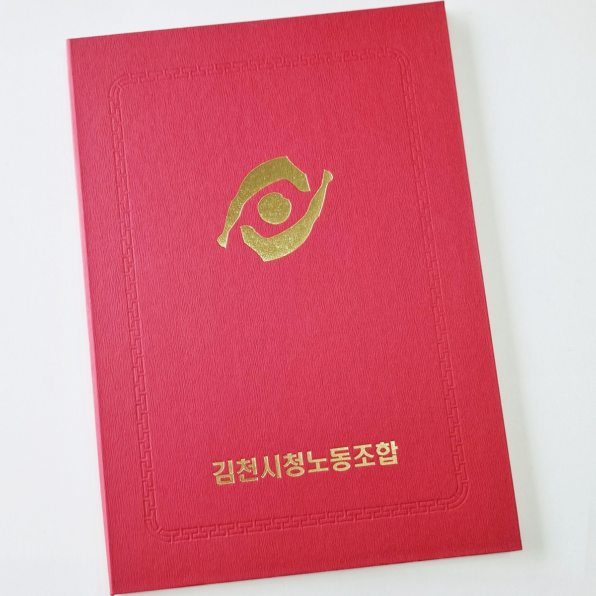 체리 나뭇결패턴 상장케이스 노트북형 SC000748