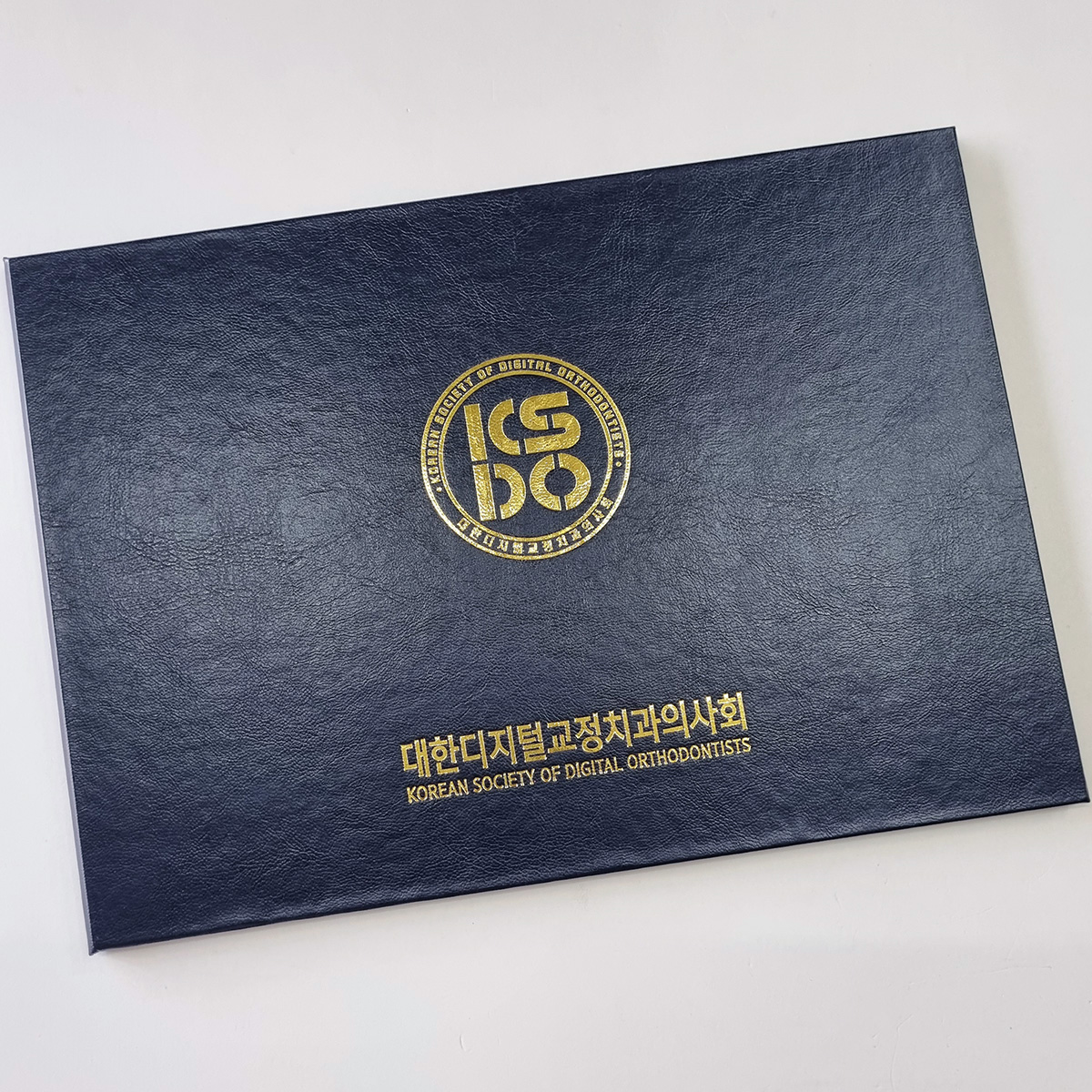 네이비 레더텍스 상장케이스 노트북형 SC000756