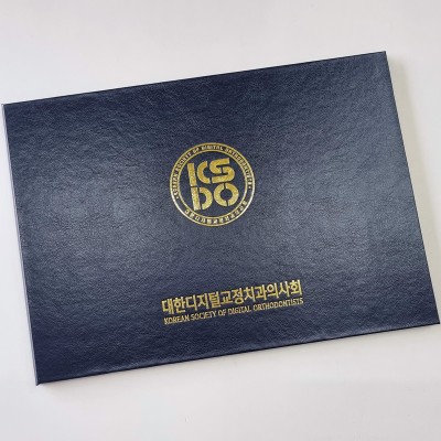 네이비 레더텍스 상장케이스 노트북형 SC000756
