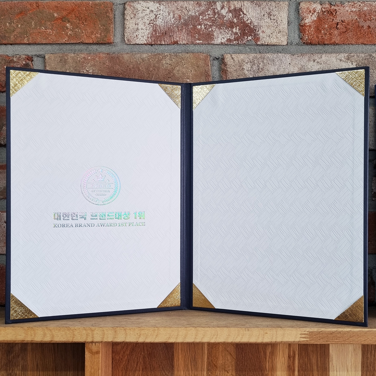 군청 포크르스 상장케이스 세로형 SC000772