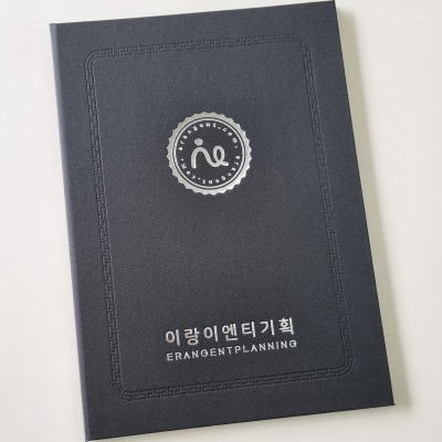 검정 엠보패턴 상장케이스 세로형 SC000775