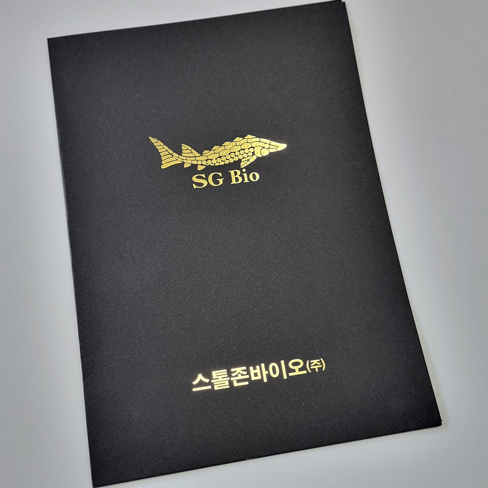 검은색 종이상장케이스 한쪽포켓형 SC000832