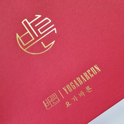다홍색 종이상장케이스 면지형 SC000867