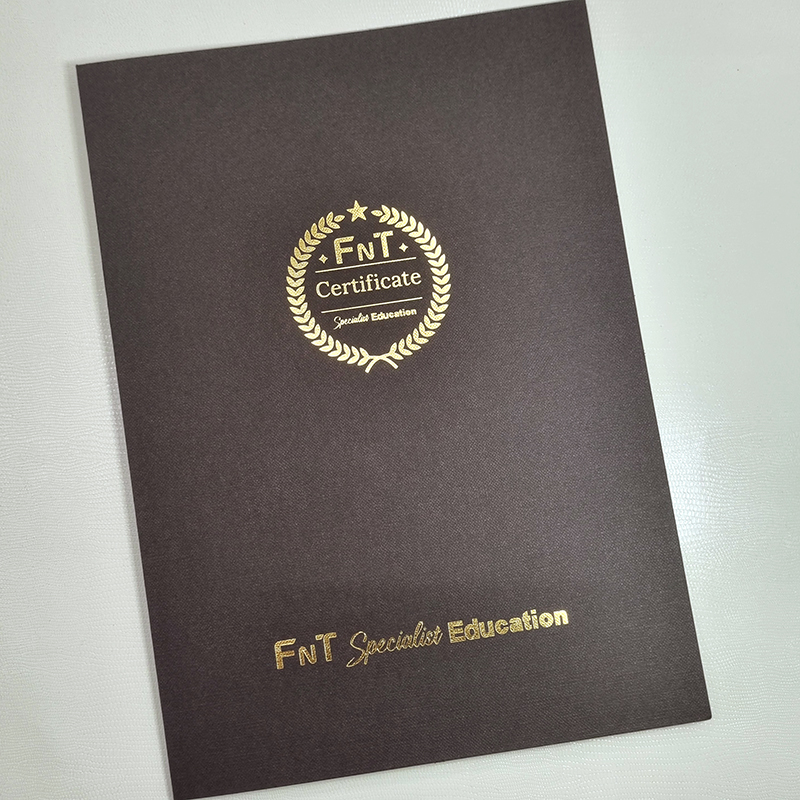 초콜릿색 패브릭 종이상장케이스 한쪽포켓형 SC001016