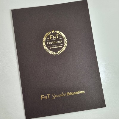 초콜릿색 패브릭 종이상장케이스 한쪽포켓형 SC001016