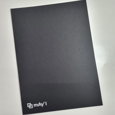 검은색 종이상장케이스 한쪽포켓형 SC001017