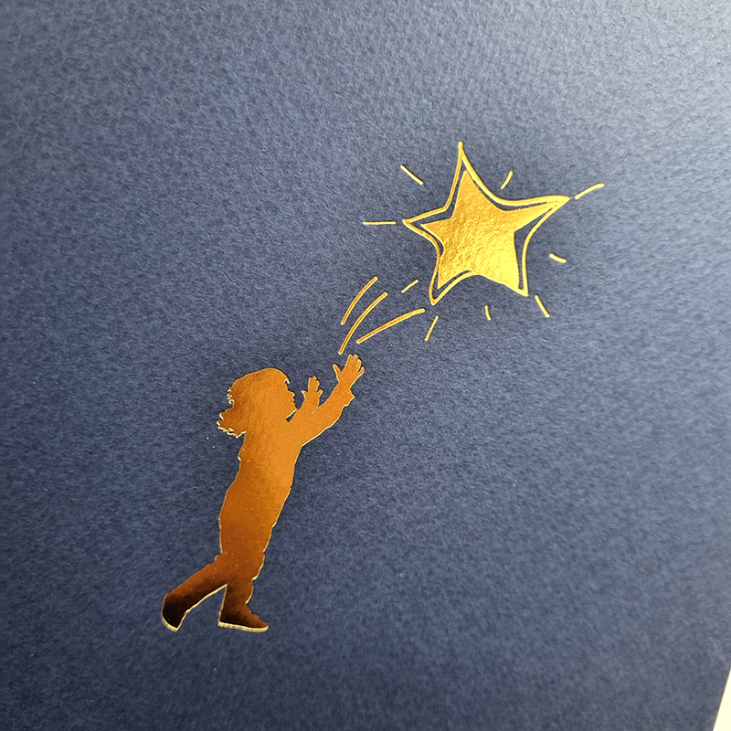 군청색 종이상장케이스 한쪽포켓형 SC001018