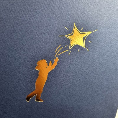 군청색 종이상장케이스 한쪽포켓형 SC001018