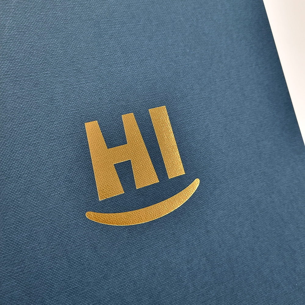 군청색 패브릭 종이상장케이스 면지형 SC001026