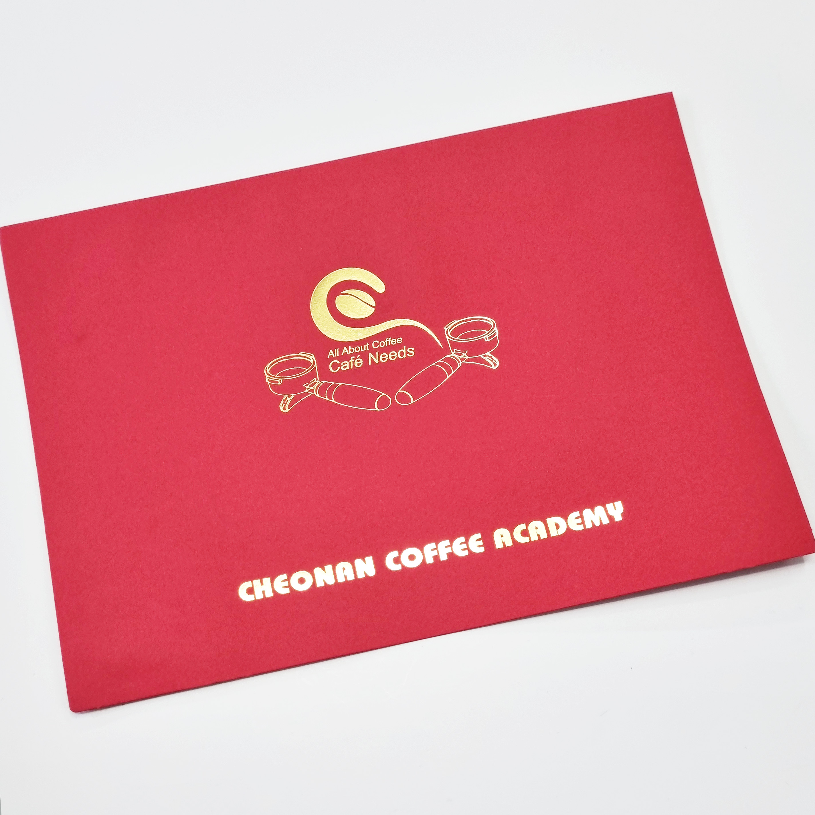 다홍색 종이상장케이스 면지형 SC001028