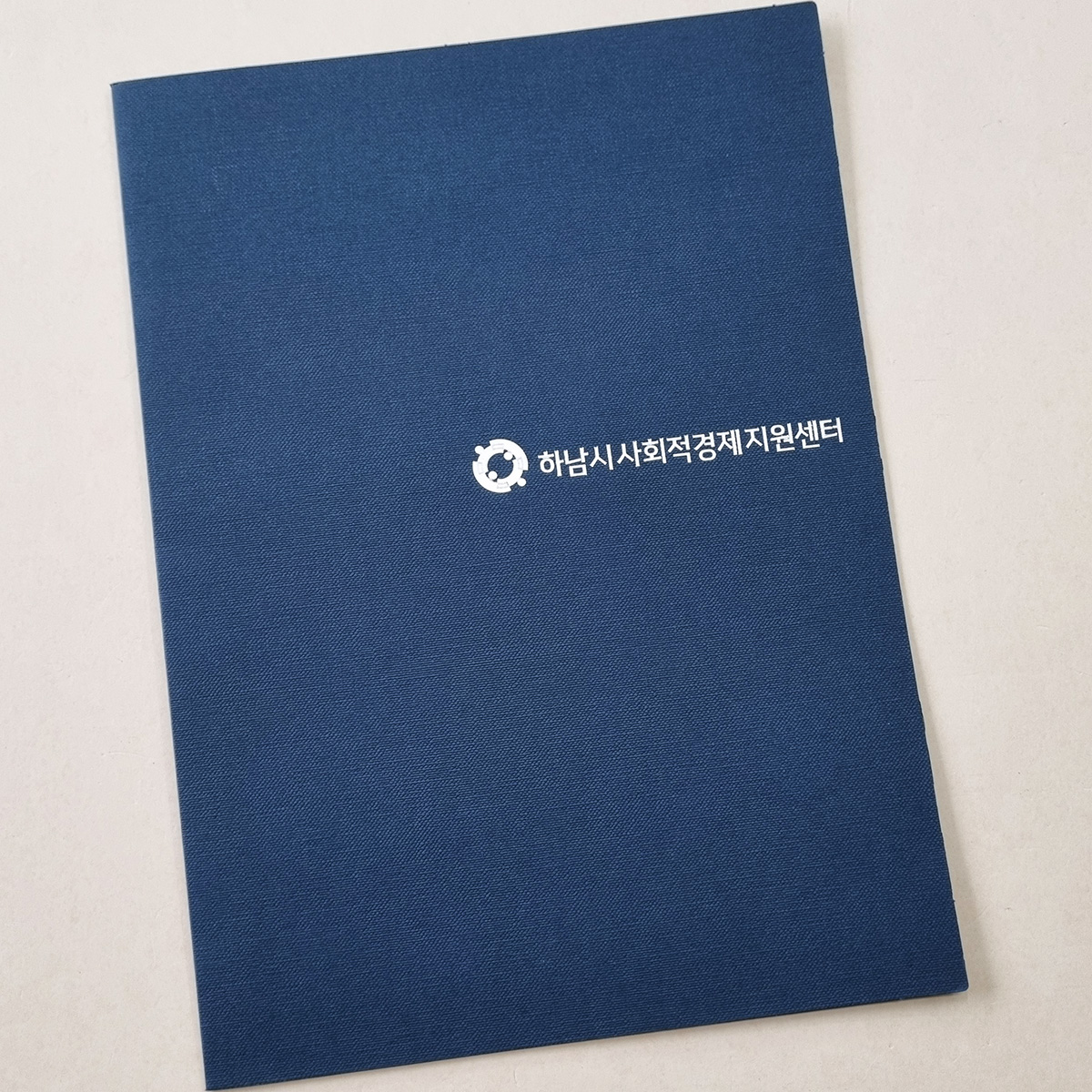 군청색 패브릭 종이상장케이스 면지형 SC001050